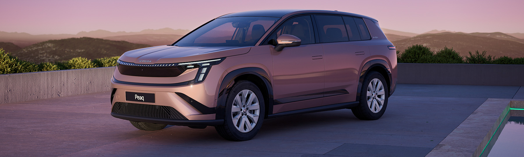 The new, all-electric Škoda Peaq Business Offer